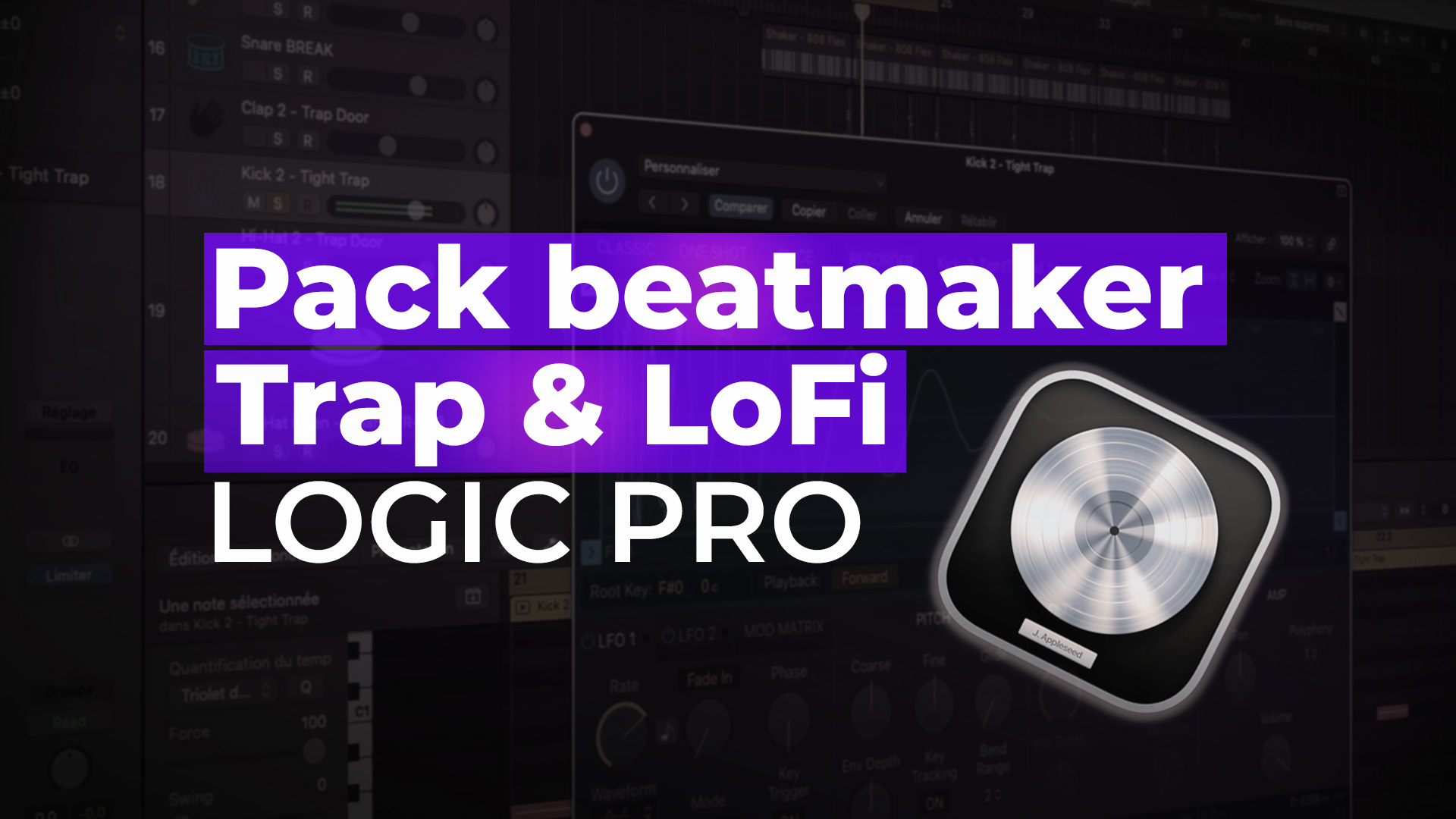 Vignette du parcours Maîtrisez le Beatmaking TRAP et LOFI avec Logic Pro