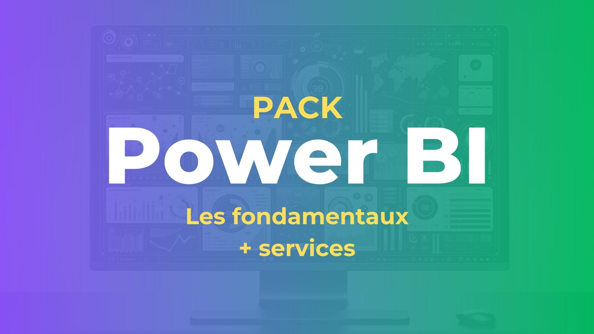 Vignette du parcours Pack de formation Power BI