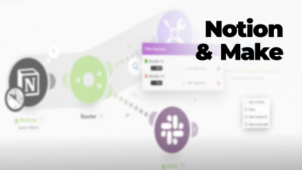 Notion et Make - Automatiser la gestion de ses tâches (image de couverture)