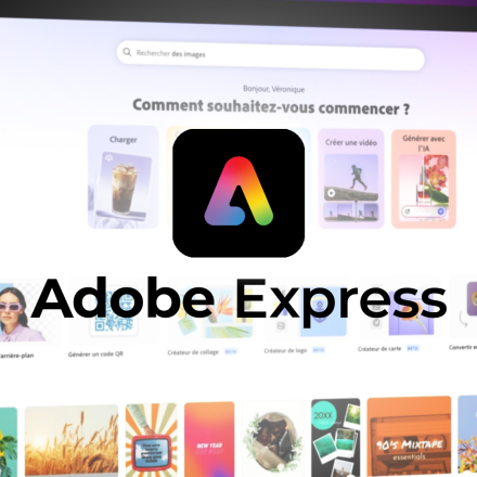 Découvrir les fondamentaux d’Adobe Express (image de couverture format carré)