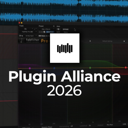 Mastering avec PlugIn Alliance 2026 (image de couverture format carré)