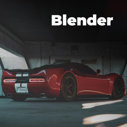 Blender - Créer et visualiser un concept car (image de couverture format carré)
