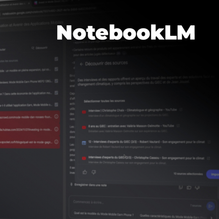 NotebookLM - Votre assistant intelligent pour organiser l’information (image de couverture format carré)