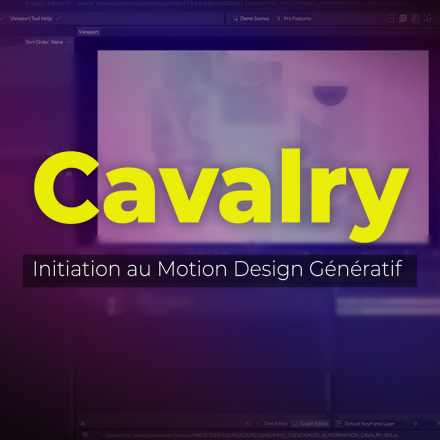 Cavalry : Initiation au Motion Design Génératif (image de couverture format carré)
