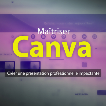 Créer une présentation professionnelle impactante avec Canva (image de couverture format carré)