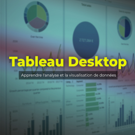 Tableau Desktop - Apprendre l'analyse et la visualisation de données (image de couverture format carré)