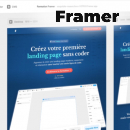 Framer - Du design au site web en un seul outil (image de couverture format carré)