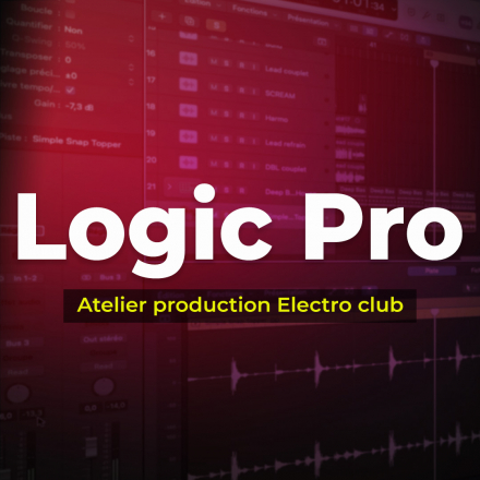 Logic Pro - Atelier production Electro club (image de couverture format carré)