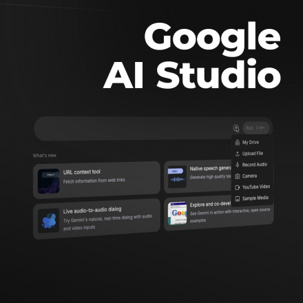 Google AI Studio : créer, coder et collaborer avec Gemini (image de couverture format carré)