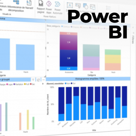 LES FONDAMENTAUX DE POWER BI (image de couverture format carré)