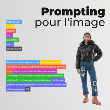 Apprendre à écrire des prompts performants pour générer des images (image de couverture format carré)