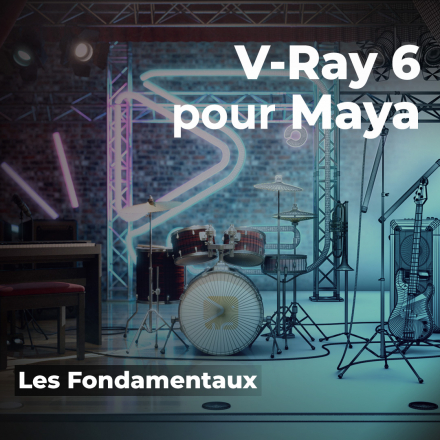 V-Ray 6 pour Maya - les fondamentaux (image de couverture format carré)