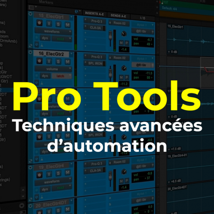 Protools - Techniques avancées d'automation (image de couverture format carré)
