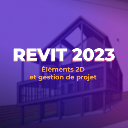 Revit 2023 -  Éléments 2D et gestion de projet