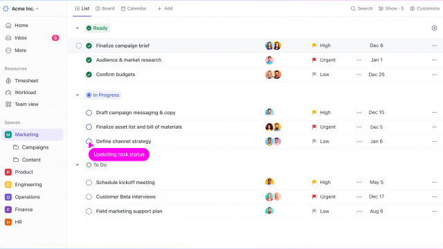 formation ClickUp