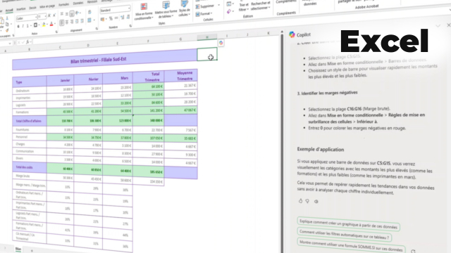 Apprendre Copilot IA pour Excel