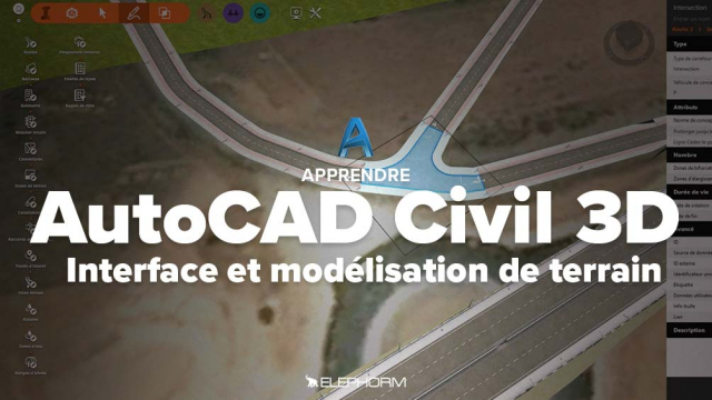 Apprendre Civil 3D - Interface et modélisation de terrain