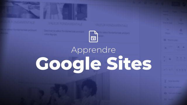 Apprendre Google Sites