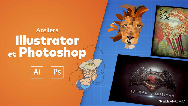Ateliers créatifs Illustrator CC et Photoshop CC - Liens dynamiques et astuces créatives