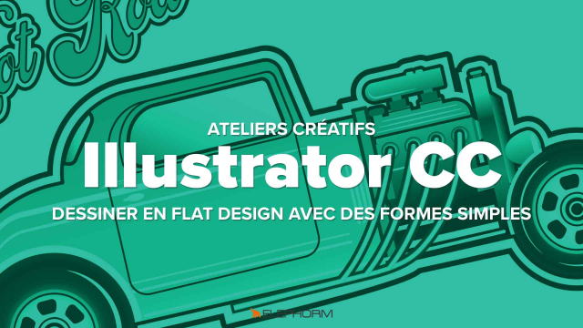 Dessiner en Flat Design avec des formes simples sur Illustrator CC 2017