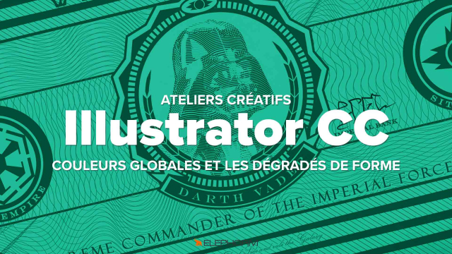 Les couleurs globales et les dégradés de forme avec Illustrator CC 2017