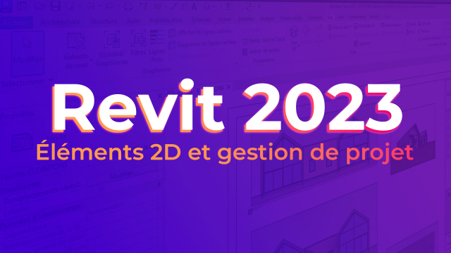 Revit 2023 -  Éléments 2D et gestion de projet